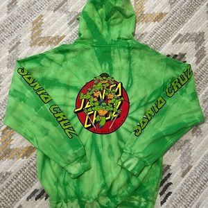 Santa Cruz Ninja Turtle Hoodie | Tye Dye | Size M